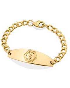10ct Rolled Gold Premier Embossed Bracelet