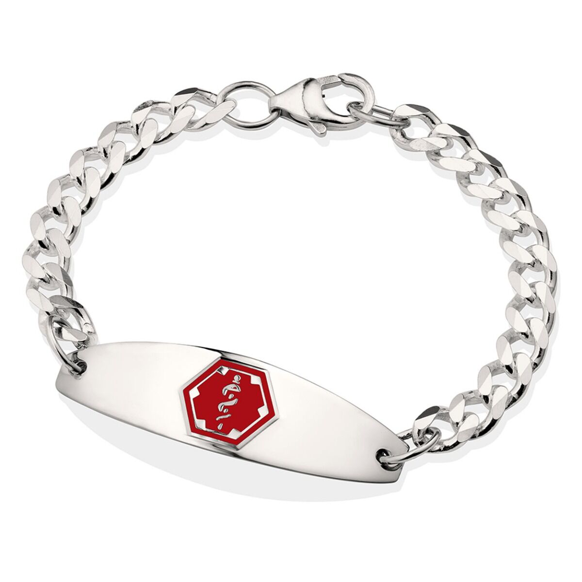 Buy Sterling Silver Premier Red Bracelet Universal Medical ID