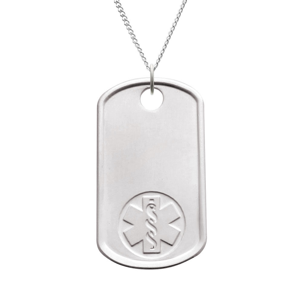 Medical id new arrivals dog tags engraved