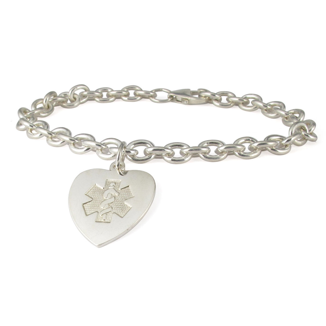 Silver medic hotsell alert bracelet