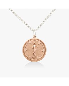 14ct Rose Gold Medallion with Diamond