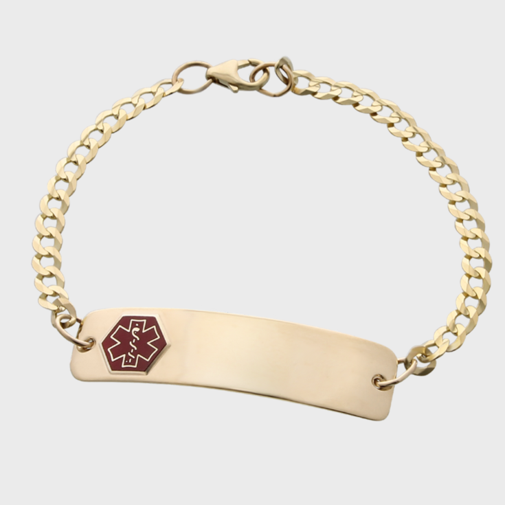 14ct Gold Classic Red Bracelet