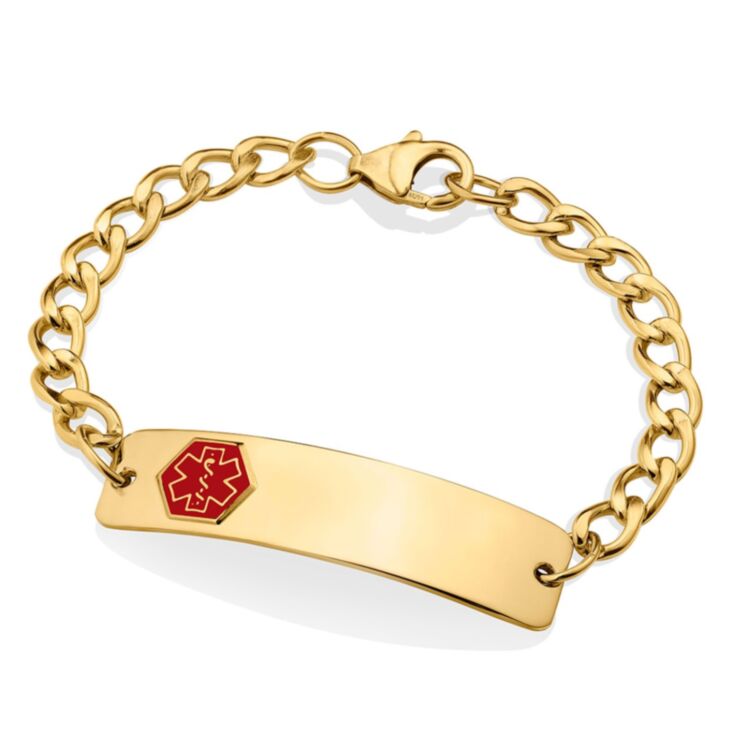 10ct Rolled Gold Classic Red Bracelet