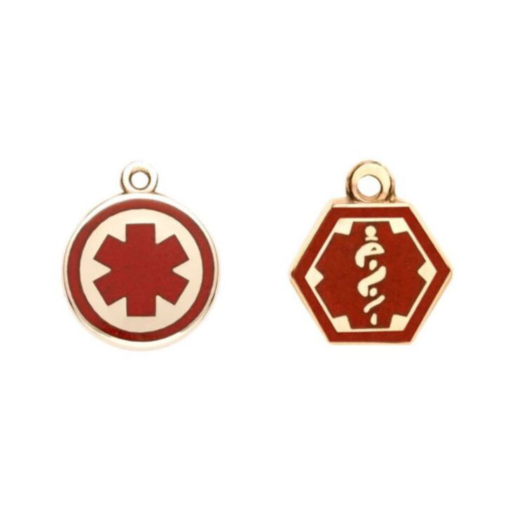 Gold/Rolled Gold Alert Charms