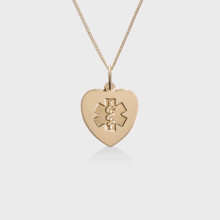  14ct Gold Heart Charm Necklace