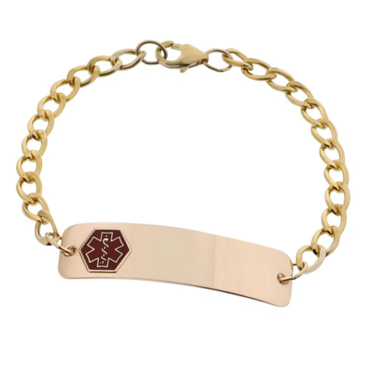 10ct Rolled Gold Classic Red Bracelet