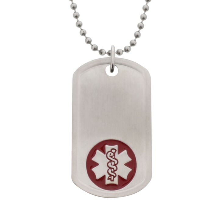 Men's Custom Medical Alert Dog Tags