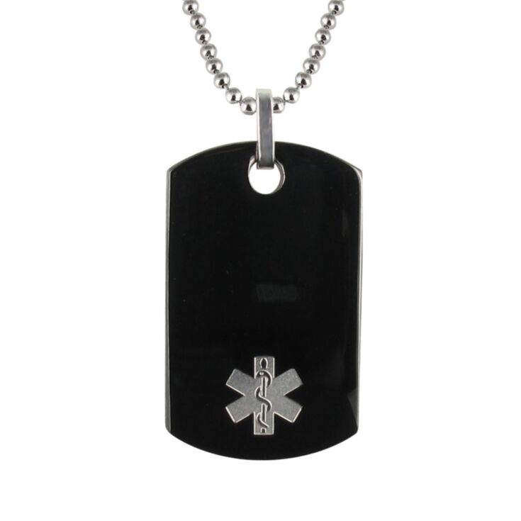 Mens medical necklace online
