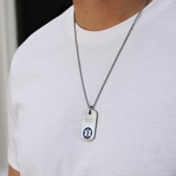 Medical id hotsell dog tags engraved