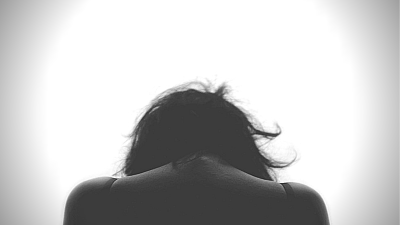 mental illness woman with halo of light