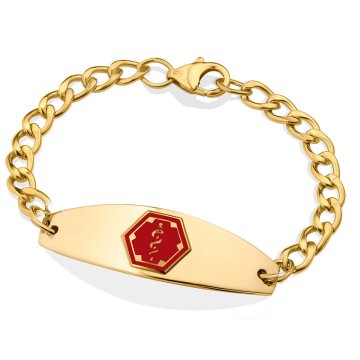 10ct Rolled Gold Premier Red Bracelet