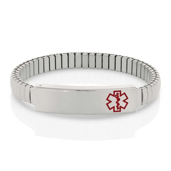 Buy Women's Stainless Steel Expansion Band Universal Medical ID