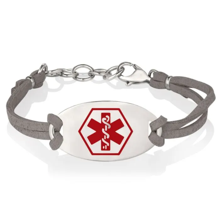 Silver medical id hotsell bracelet