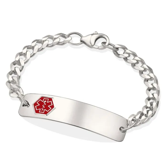 Sterling silver online medical id