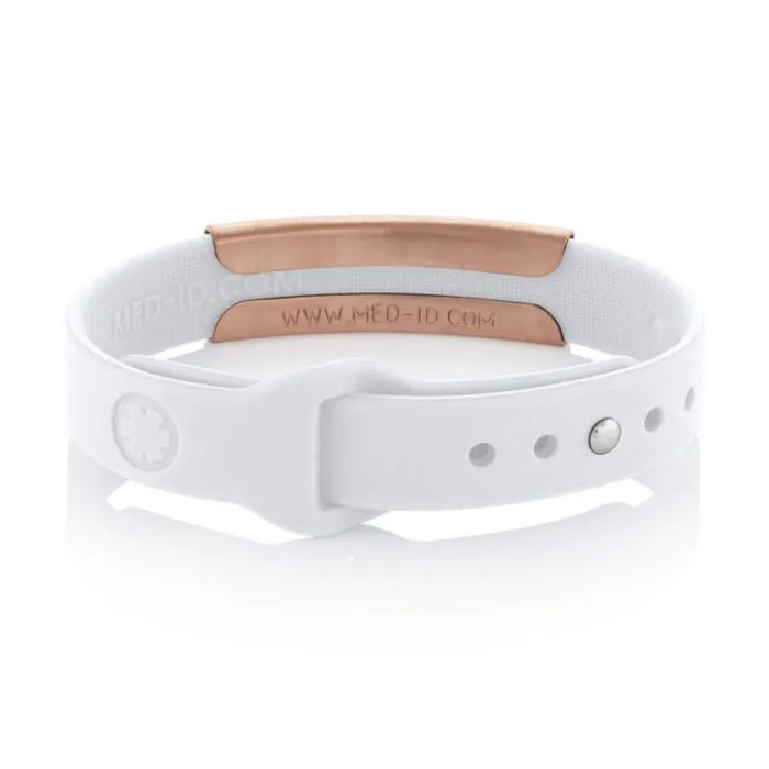 Rose gold silicone band clearance