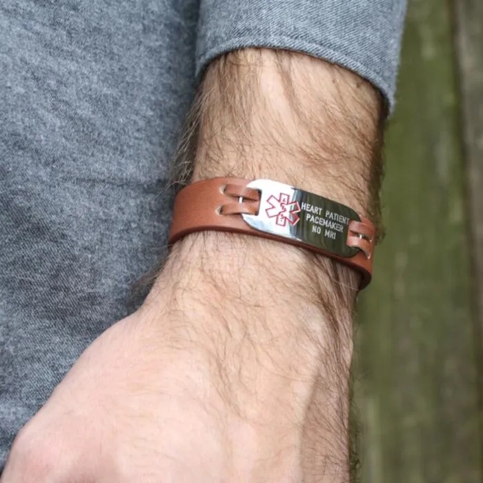 Purchase Urban Leather Bracelet Universal Medical ID