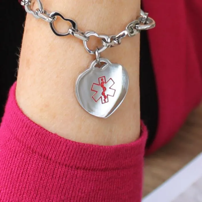 Medical id hotsell charm bracelet