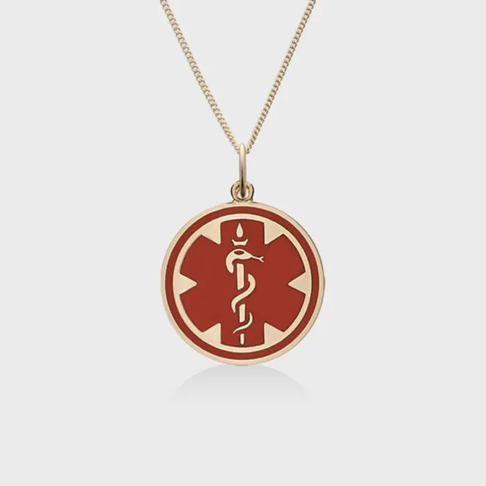 Red gold pendant hotsell
