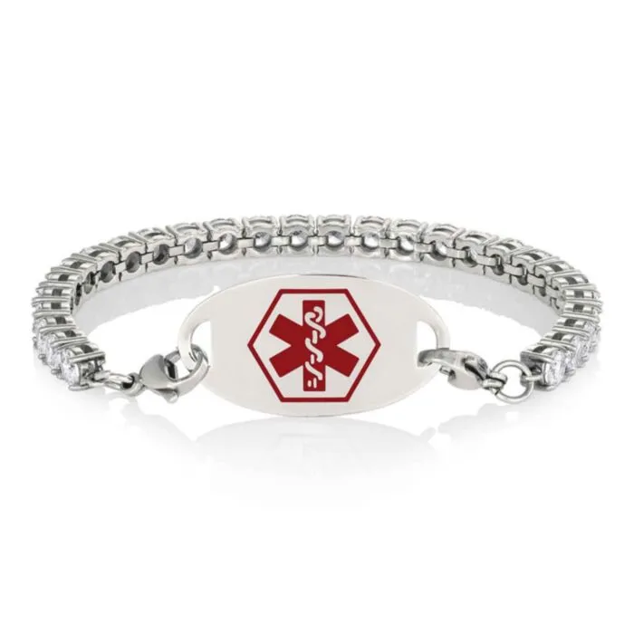 Stainless steel clearance tennis bracelet