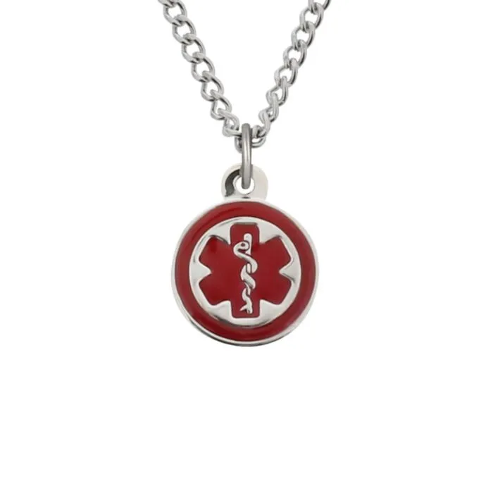 Stainless steel sales charm necklace
