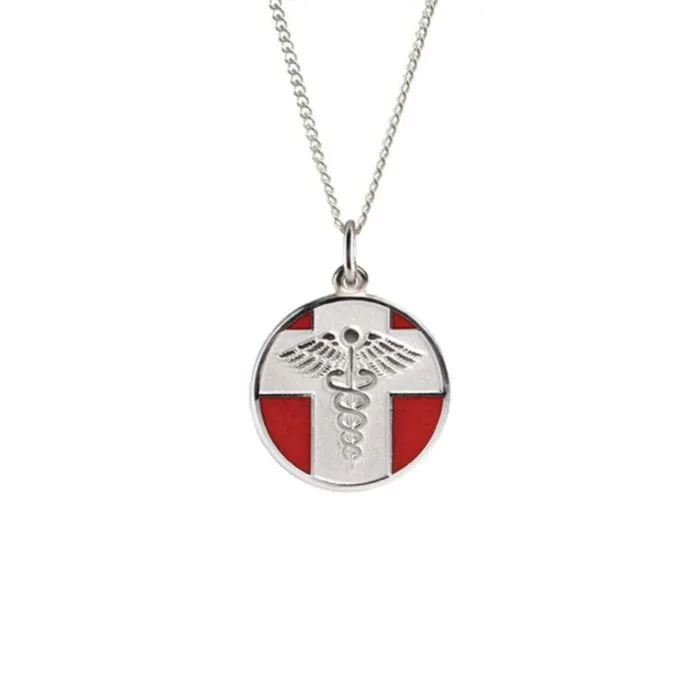 Order Sterling Silver Vintage Necklace Universal Medical ID