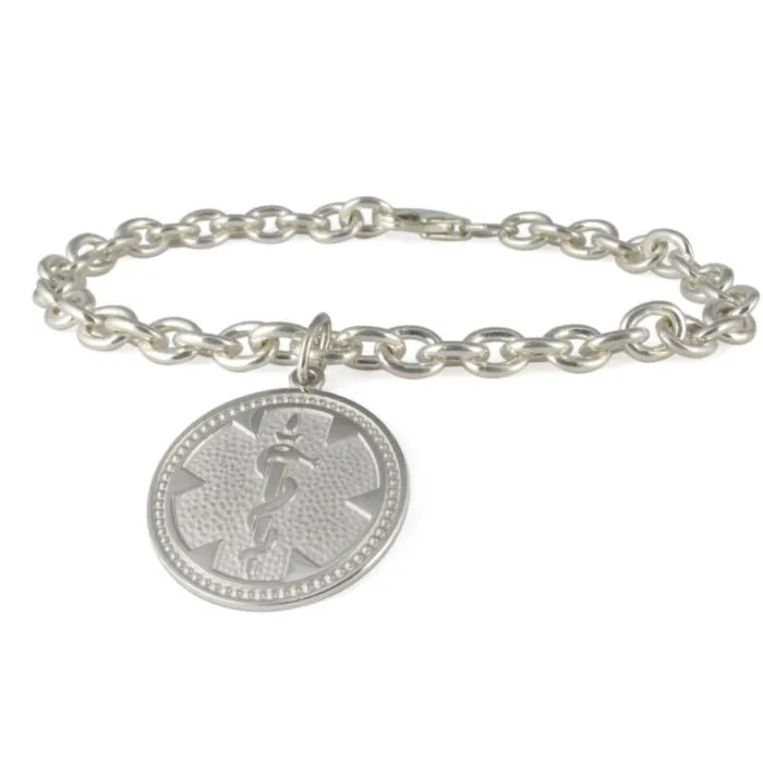 Silver identity bracelets best sale for adults