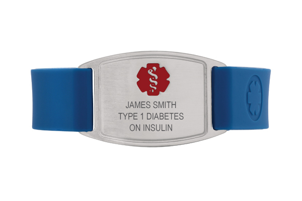 diabetic id bracelet with engraving