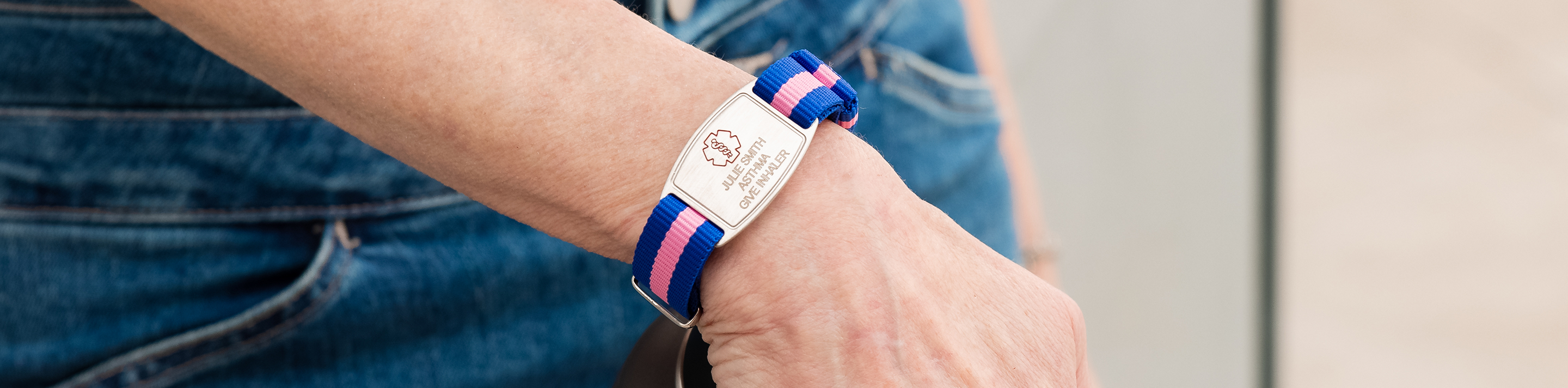 Woman wearing bracelet